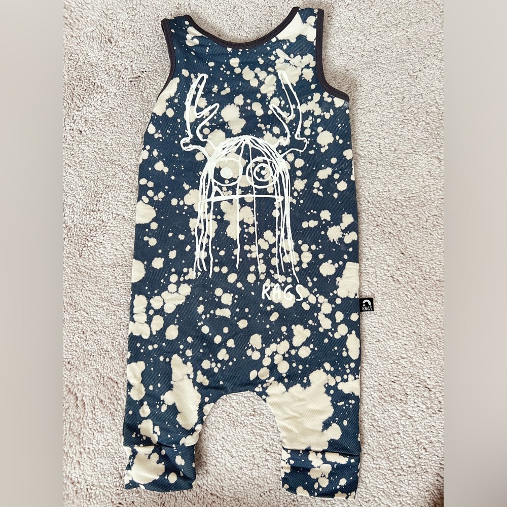 NWOT - Rags to Raches Trinny Acid-Washed Tank Romper